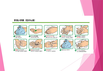 手洗い手順(石けん液)